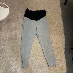 Gray Maternity Dress Pants